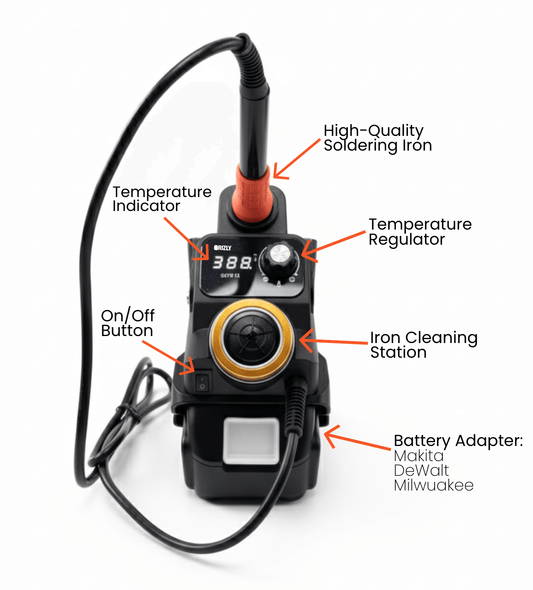 Grizly® Portable Battery Soldering Station